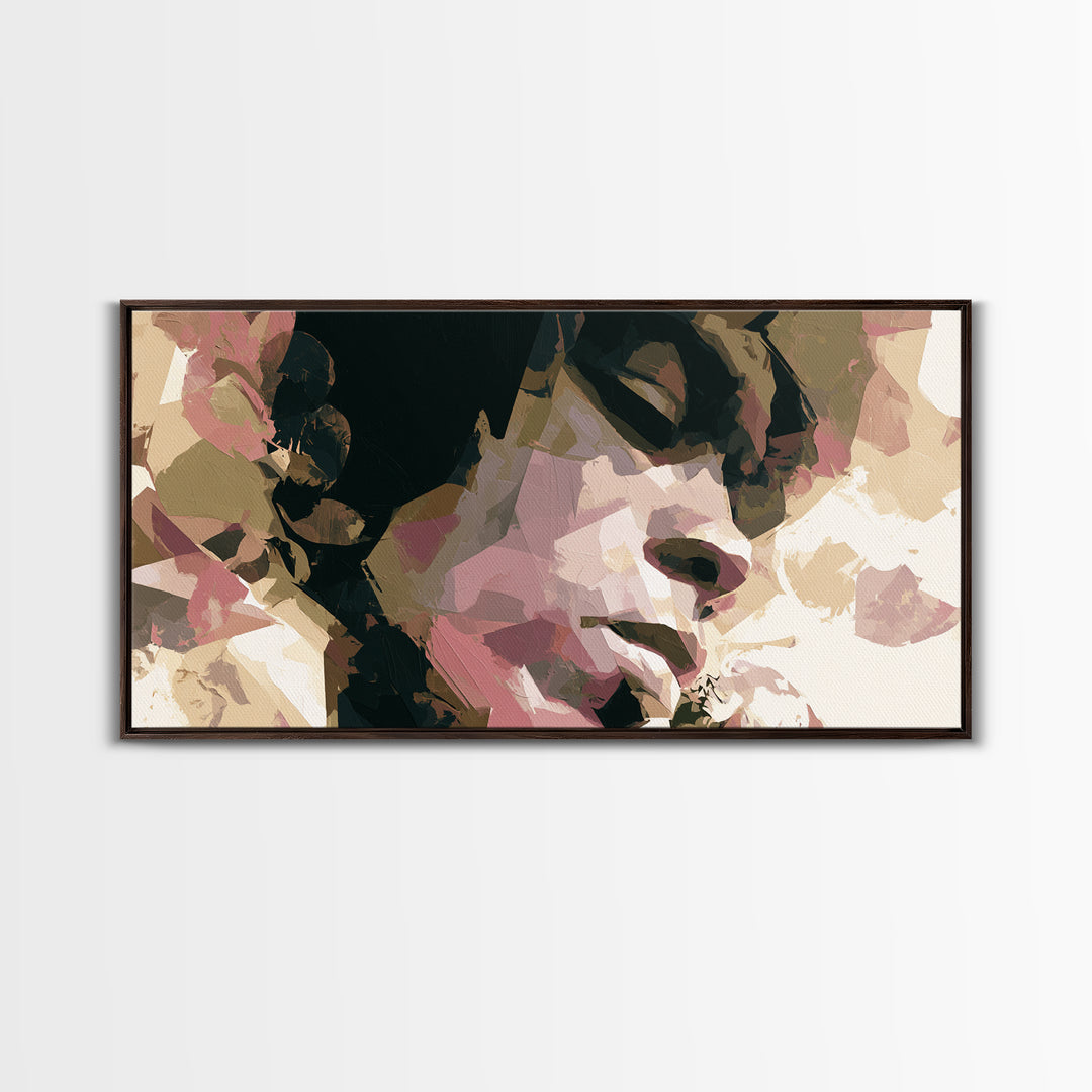Portrait of a Singer Canvas Print, Expressionist Art, Printable Wall Art, Living Room Decor, Expression, Unique Wall Art, EXP-2x1-64