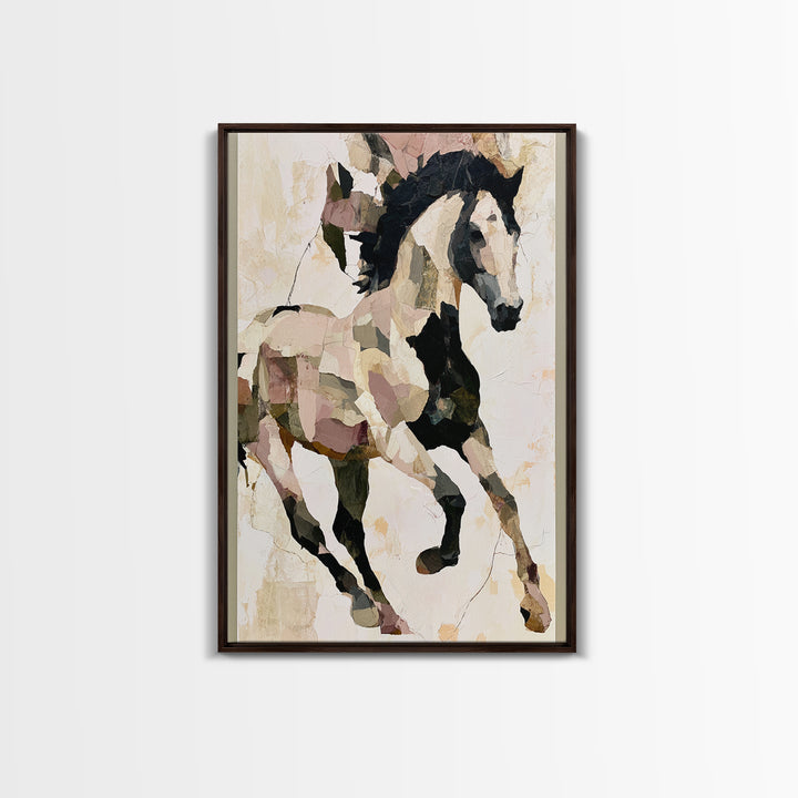 Expressionist Horse in Motion with Wild Mane Canvas Print, Expressionist Art, Home Decor, Living Room Decor, Expression, EXP-2x3-18