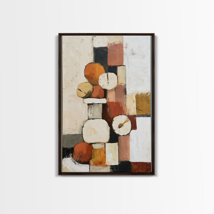 Bold Still Life of Fruit Framed Canvas Print, Expressionist Art, Printable Wall Art, Living Room Decor, Fine Art, Expression, EXP-2x3-25