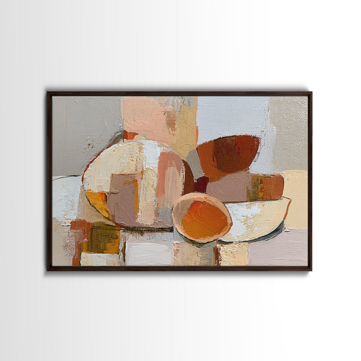 Bold Still Life of Fruit Framed Canvas Print, Expressionist Art, Gallery Decor, Living Room Decor, Fine Art, Expression, EXP-3x2-69