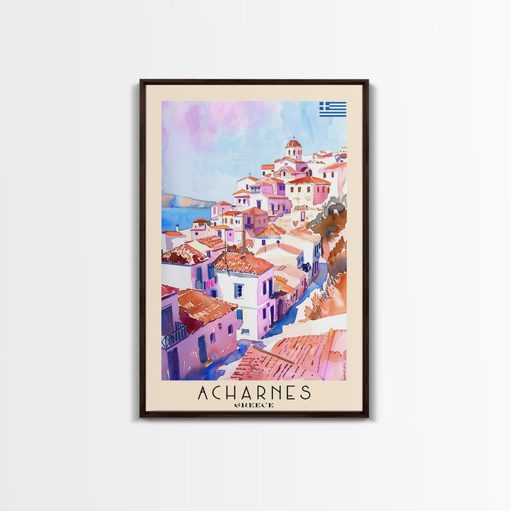 Scenic A Coruńa Spain Seaside Town, Framed Canvas Print, Perfect for Bedroom Art, Coastal Style, Home Decor Wall Art