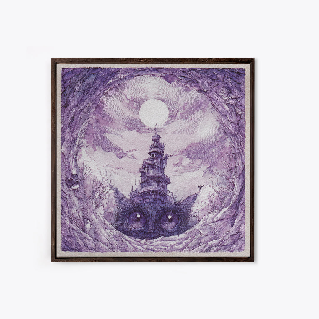 Ancient Map Landscape Canvas Print, Fantasy Art, Boho Decor, Living Room Decor, Oil Painting, Mythic, Prints, Art Prints, FAN-1x1-85