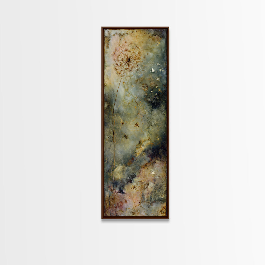 Mermaid Lagoon with Bioluminescent Water Framed Canvas Print, Fantasy Art, Luxury Decor, Living Room Decor, Fine Art, Mythic, FAN-1x3-20