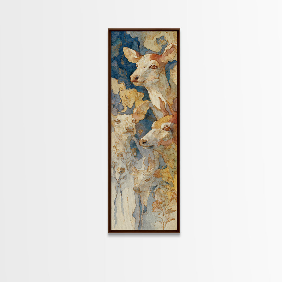 Dragon Soaring Above Jagged Mountain Peaks Framed Canvas Print, Fantasy Art, Textured Painting, Living Room Decor, Mythic, FAN-1x3-61