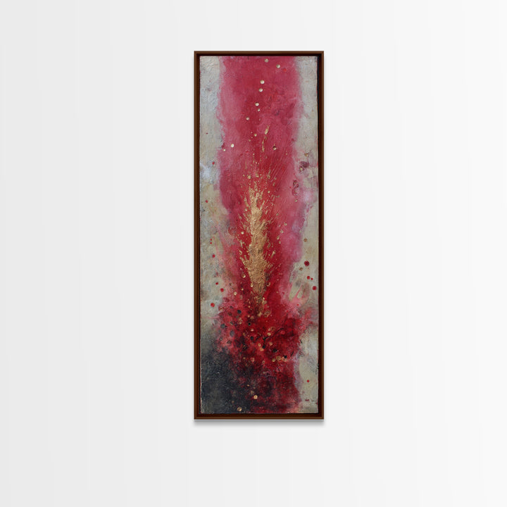 Magic Sword Embedded Canvas Print, Fantasy Art, Fantasy Art Print, Living Room Decor, Fine Art, Mythic, Textured Painting, FAN-1x3-95