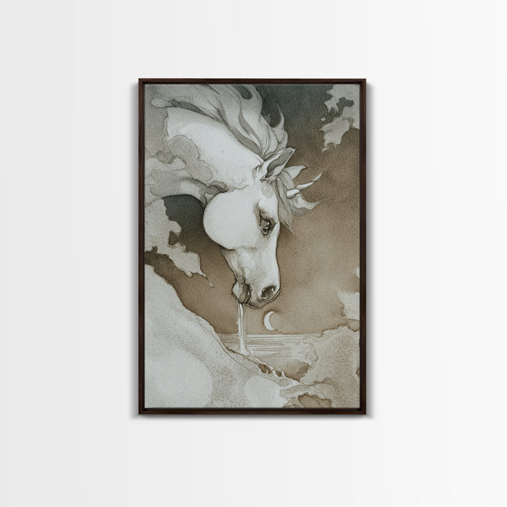 Armored Knight Facing a Glowing Portal Canvas Print, Fantasy Art, Gallery Decor, Living Room Decor, Fine Art, Mythic, FAN-2x3-15