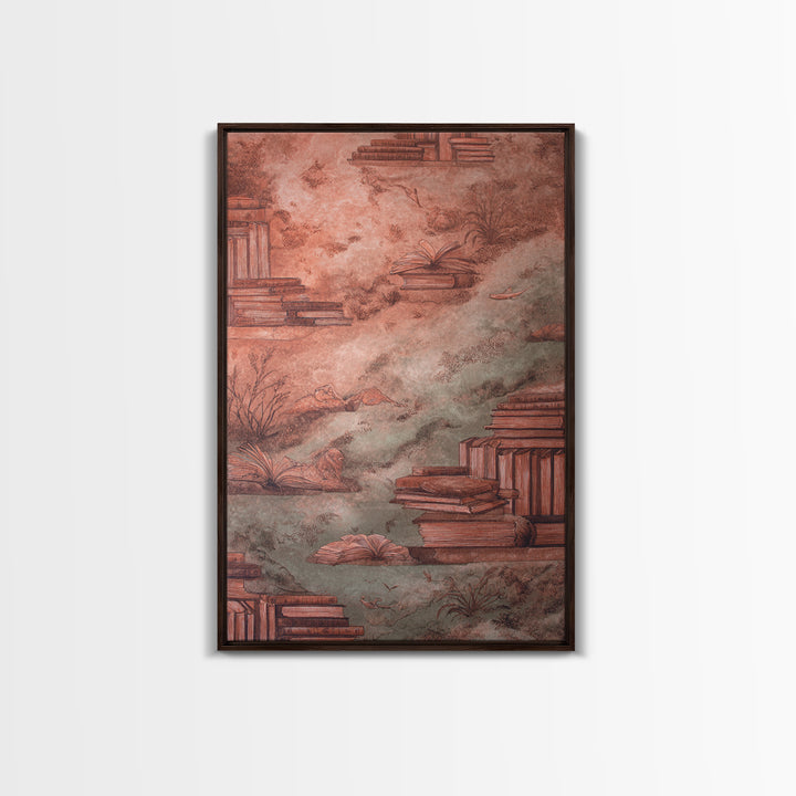 Celestial Dragon Wrapped Around a Moon Framed Canvas Print, Fantasy Art, Digital Art, Living Room Decor, Fine Art, Mythic, FAN-2x3-94