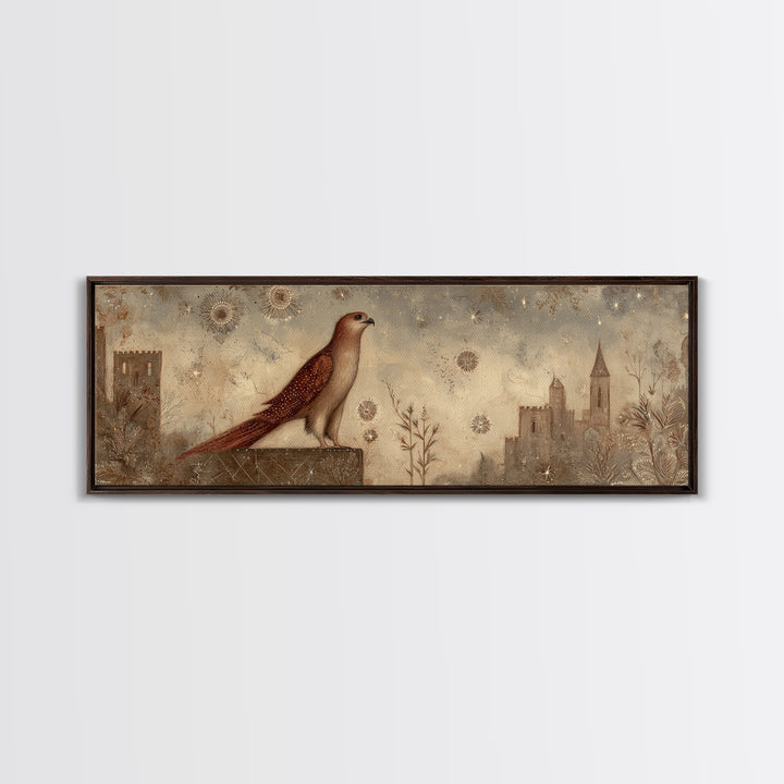 Sea Serpent Beneath a Stormy Ship Silhouette Canvas Print, Fantasy Art, Print, Living Room Decor, Fine Art, Mythic, Fairy Art, FAN-3x1-83
