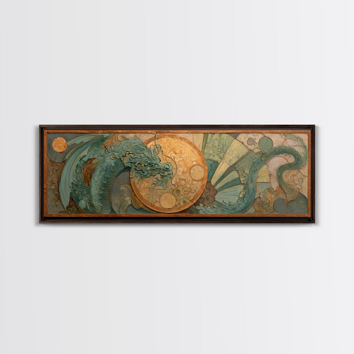 Mermaid Lagoon with Bioluminescent Water Canvas Print, Fantasy Art, Neutral Decor, Living Room Decor, Fine Art, Mythic, FAN-3x1-96