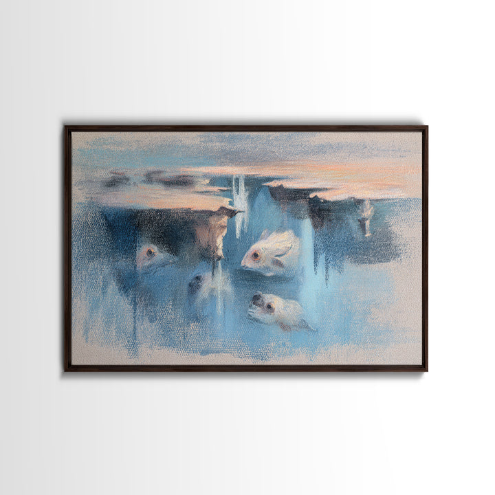 Giant Tree City Filled Canvas Print, Fantasy Art, Fantasy Wall Art, Living Room Decor, Oil Painting, Mythic, Fine Art Print, FAN-3x2-61