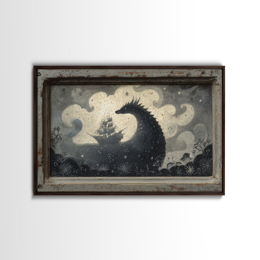 Armored Knight Facing a Glowing Portal Canvas Print, Fantasy Art, Wall Art, Living Room Decor, Fine Art, Mythic, Boho Wall Art, FAN-3x2-83