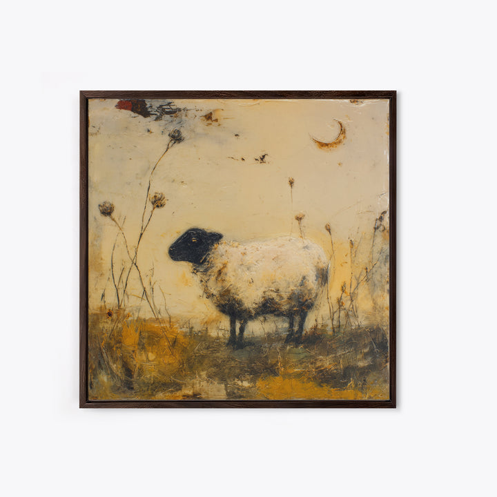 Rustic Barn in Golden Field Light Canvas Print, Farmhouse Art, Landscape Painting, Farmhouse Decor, Fine Art, Harvest, FAR-1x1-50