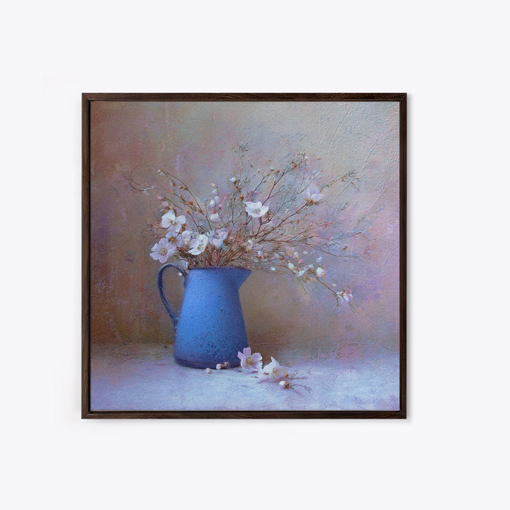 Rooster Painted in Cheerful Folk Colors Framed Canvas Print, Farmhouse Art, Sage Green Wall Art, Farmhouse Decor, Harvest, FAR-1x1-52