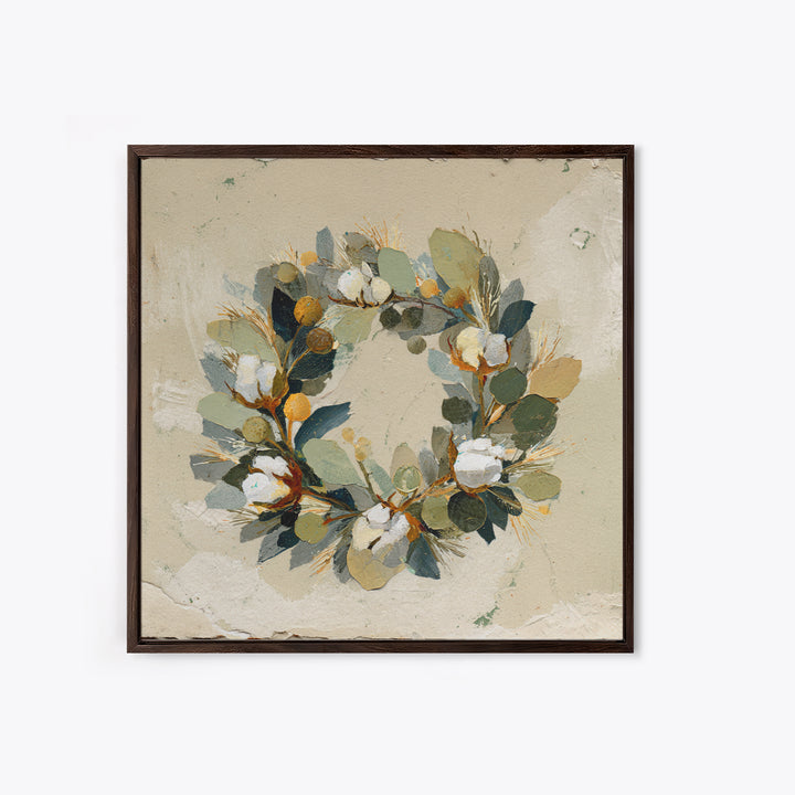 Apple Basket with Gingham Cloth Framed Canvas Print, Farmhouse Art, Statement Artwork, Farmhouse Decor, Fine Art, Harvest, FAR-1x1-83