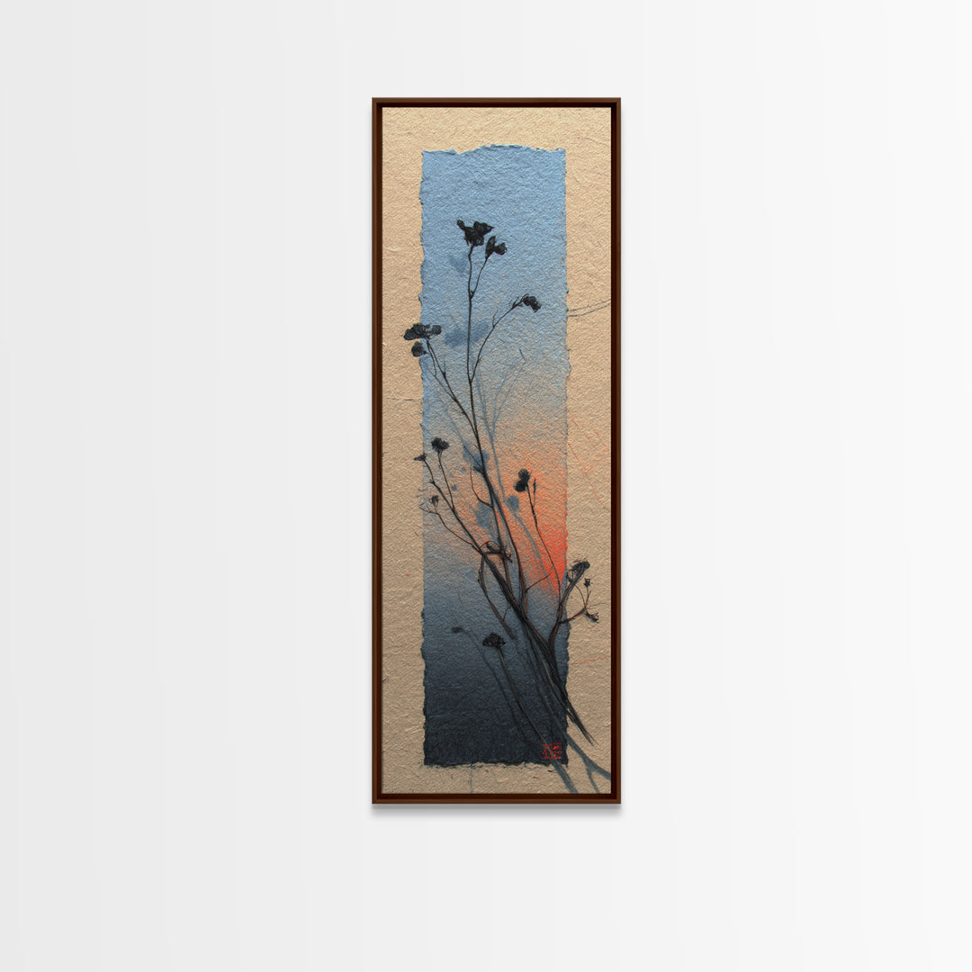 Country Landscape with Fence and Rolling Hills Canvas Print, Farmhouse Art, Floral Wall Art, Farmhouse Decor, Fine Art, Harvest, FAR-1x3-2