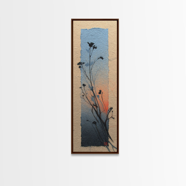 Country Landscape with Fence and Rolling Hills Canvas Print, Farmhouse Art, Floral Wall Art, Farmhouse Decor, Fine Art, Harvest, FAR-1x3-2