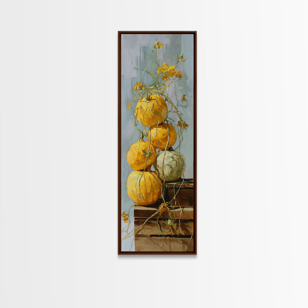 Rustic Pear Still Life on Plank Wood Canvas Print, Farmhouse Art, Contemporary Art, Farmhouse Decor, Fine Art, Harvest, FAR-1x3-7