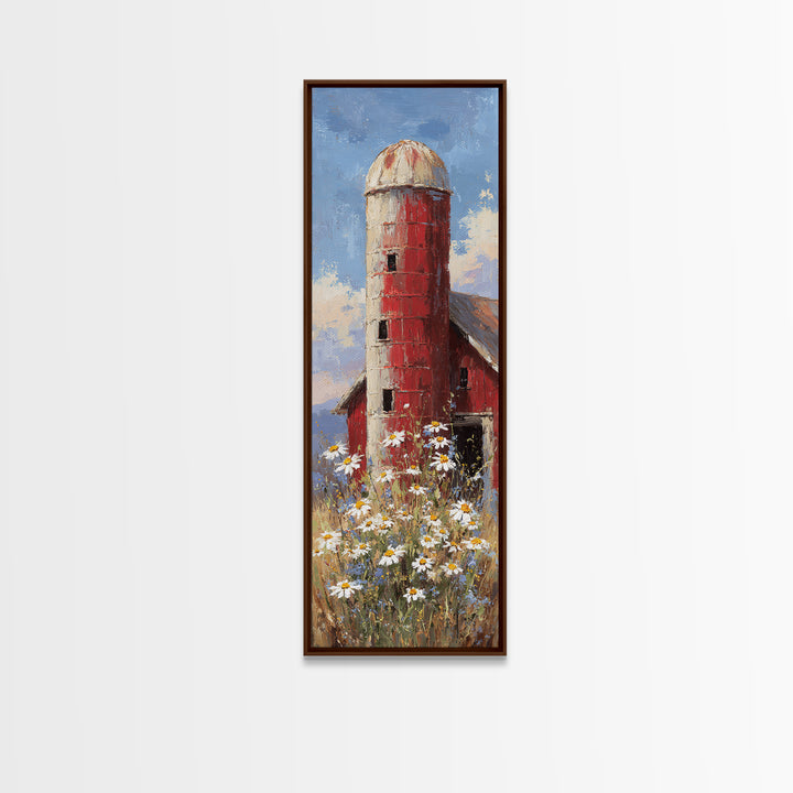 Old Milk Can Canvas Print, Farmhouse Art, Printable Art, Farmhouse Decor, Harvest, Landscape Painting, Farmhouse Wall Art, FAR-1x3-72