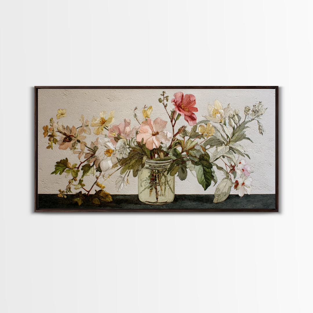 Rustic Pear Still Life on Plank Wood Canvas Print, Farmhouse Art, Wall Decor, Farmhouse Decor, Oil Painting, Harvest, FAR-2x1-39