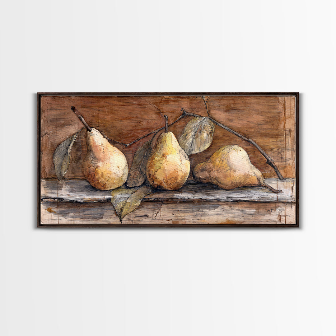 Wheat Bundle Tied Framed Canvas Print, Farmhouse Art, Luxury Decor, Farmhouse Decor, Fine Art, Harvest, Art Prints, Digital Art, FAR-2x1-6