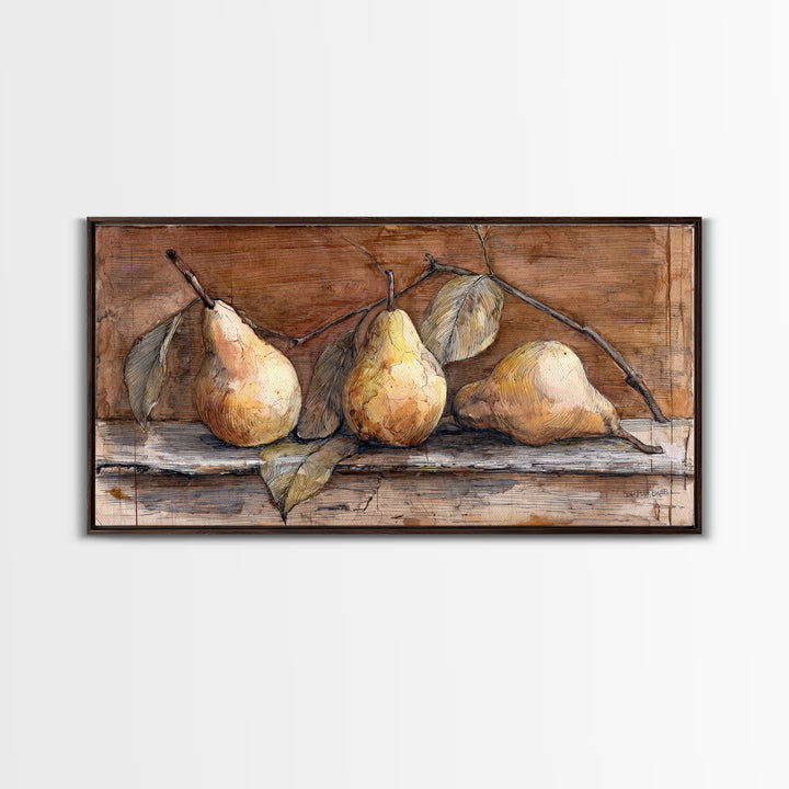 Wheat Bundle Tied Framed Canvas Print, Farmhouse Art, Luxury Decor, Farmhouse Decor, Fine Art, Harvest, Art Prints, Digital Art, FAR-2x1-6