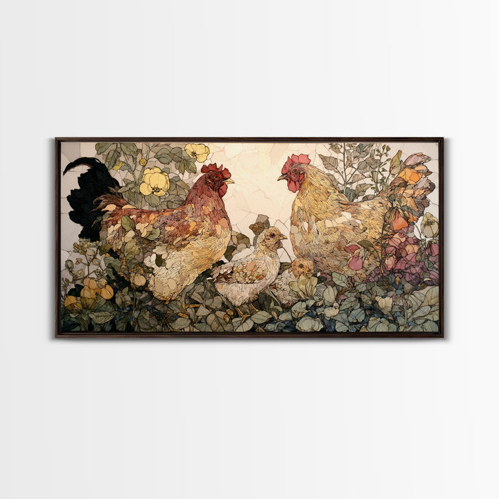Weathered Horseshoe and Wildflowers Canvas Print, Farmhouse Art, Digital Print, Farmhouse Decor, Oil Painting, Harvest, FAR-2x1-89
