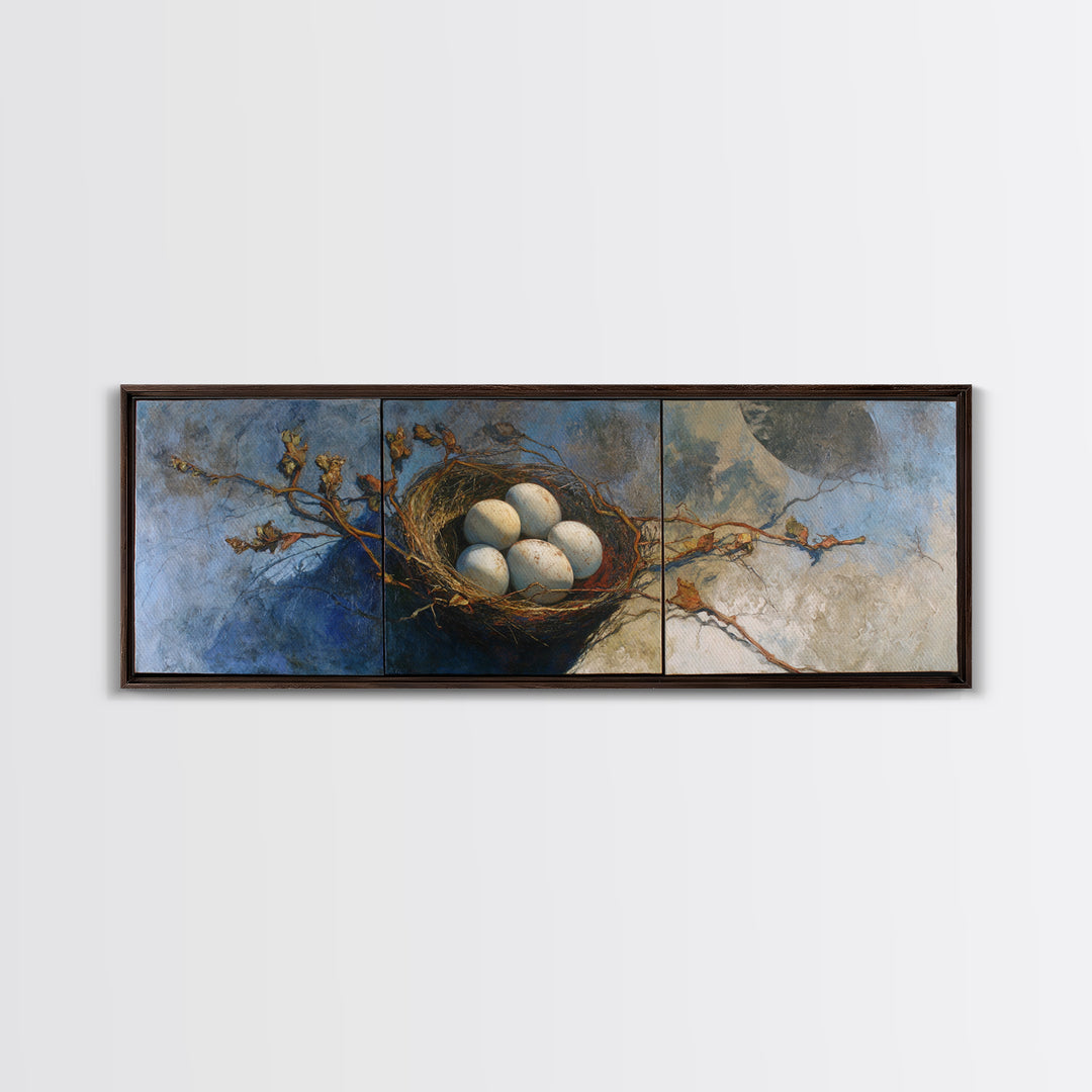 Goat Portrait with Playful Expression Framed Canvas Print, Farmhouse Art, Home Decor, Farmhouse Decor, Fine Art, Harvest, FAR-3x1-10
