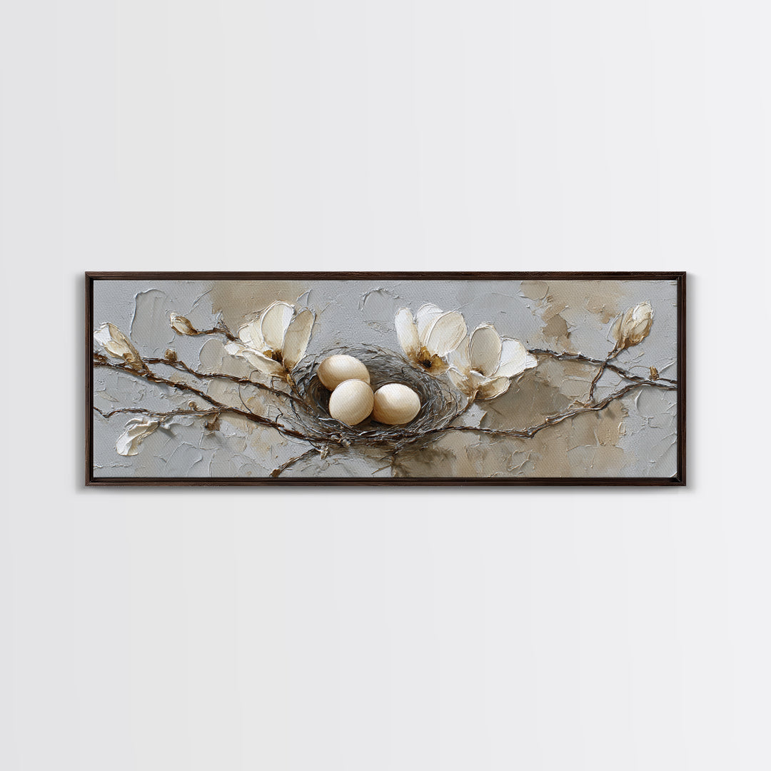 Old Milk Can Framed Canvas Print, Farmhouse Art, Landscape Art, Farmhouse Decor, Oil Painting, Harvest, Textured Painting, FAR-3x1-28