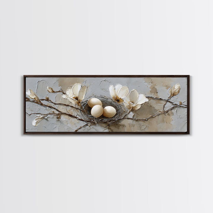 Old Milk Can Framed Canvas Print, Farmhouse Art, Landscape Art, Farmhouse Decor, Oil Painting, Harvest, Textured Painting, FAR-3x1-28