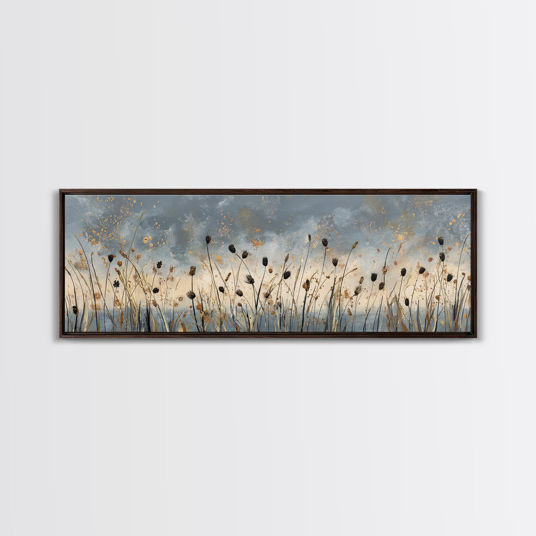 Cornfield under a Dramatic Summer Sky Canvas Print, Farmhouse Art, Printable Wall Art, Farmhouse Decor, Fine Art, Harvest, FAR-3x1-38