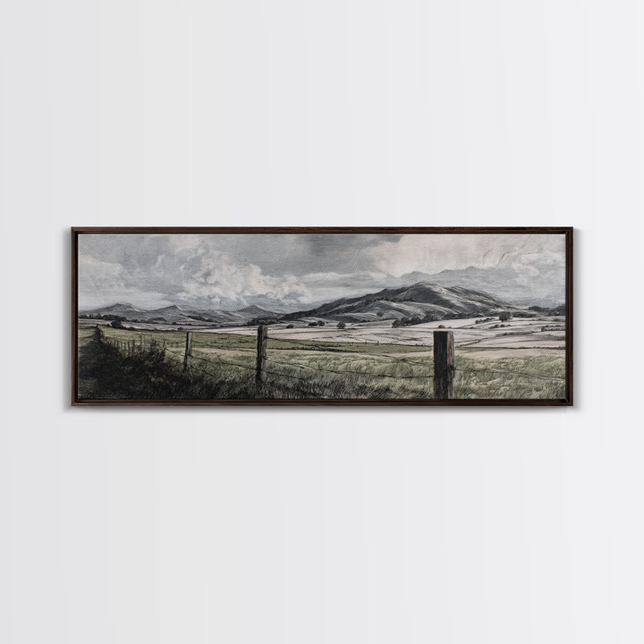 Rustic Barn in Golden Field Light Canvas Print, Farmhouse Art, Living Room Decor, Farmhouse Decor, Fine Art, Harvest, FAR-3x1-42