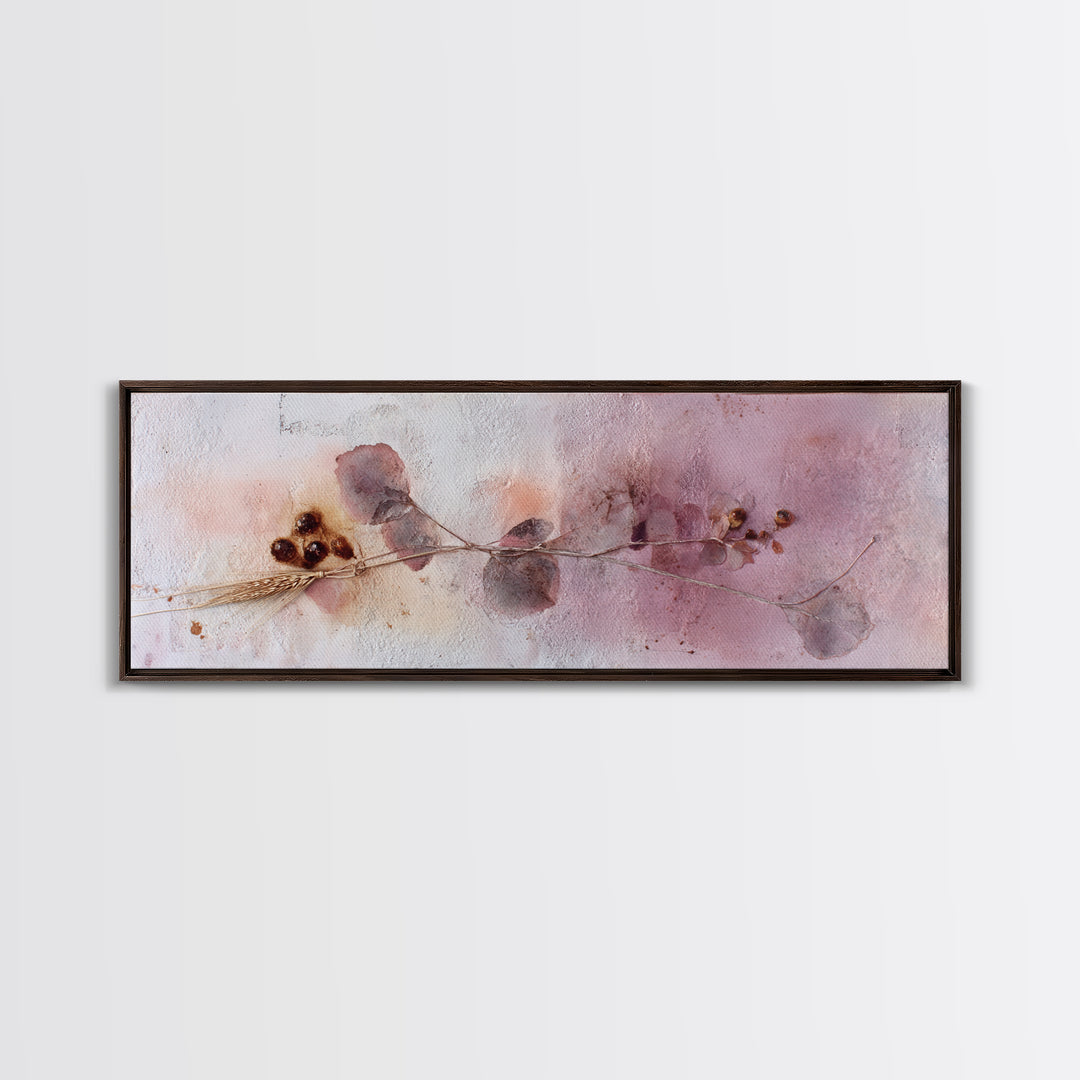 Wildflowers in a Mason Jar on Linen Canvas Print, Farmhouse Art, Oil Painting, Farmhouse Decor, Harvest, Farmhouse Wall Decor, FAR-3x1-71