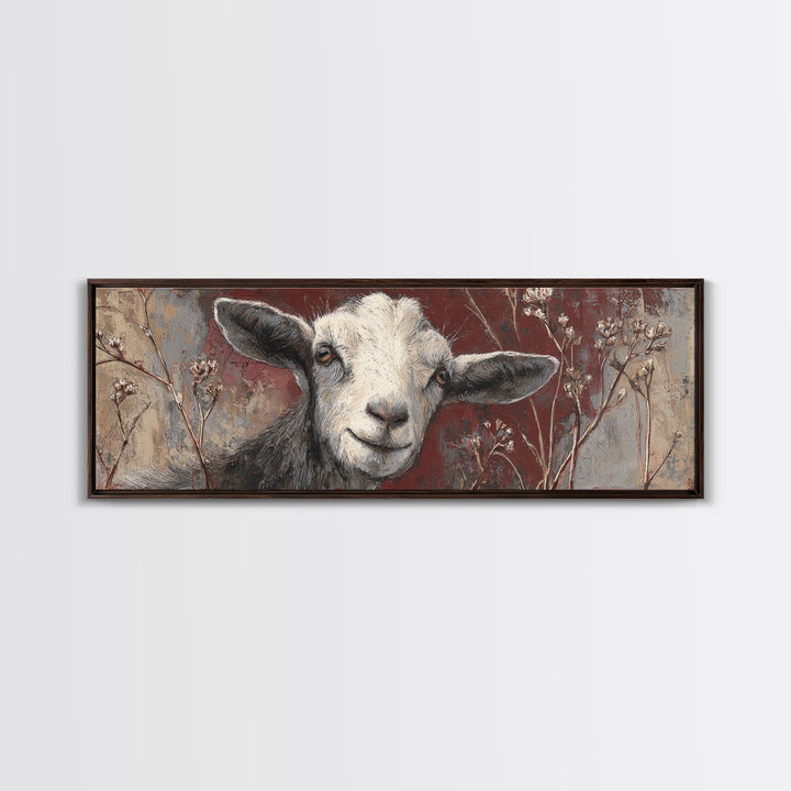 Farm Dog Lying Beside Weathered Boots Framed Canvas Print, Farmhouse Art, Farmhouse Wall Art, Farmhouse Decor, Harvest, FAR-3x1-73
