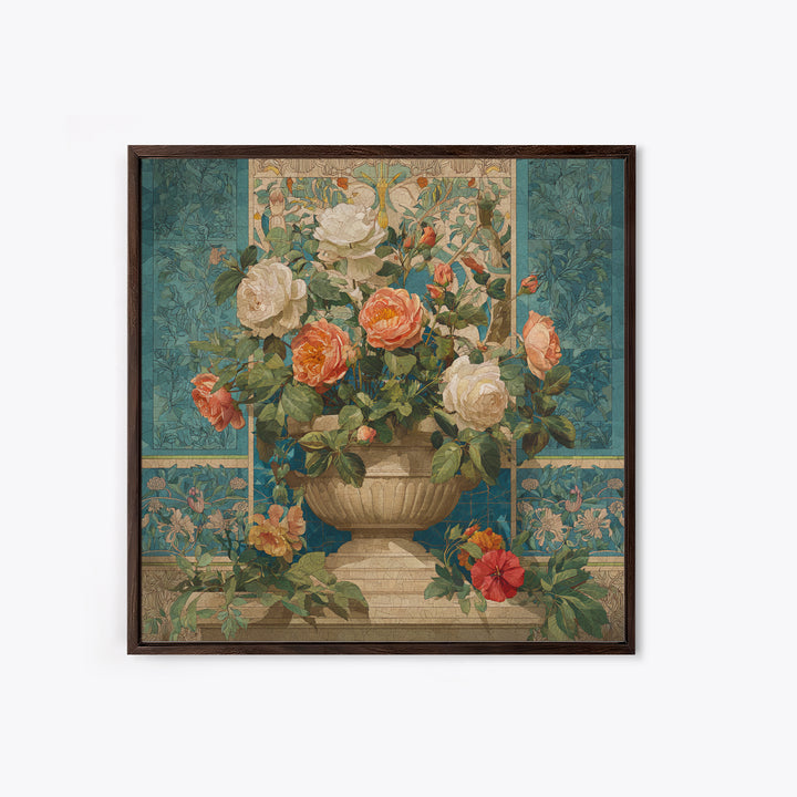 Ch Teau Garden Urn Canvas Print, French Country Art, Printable Art, Farmhouse Decor, Fine Art, Country, Eclectic Wall Art, FCA-1x1-19