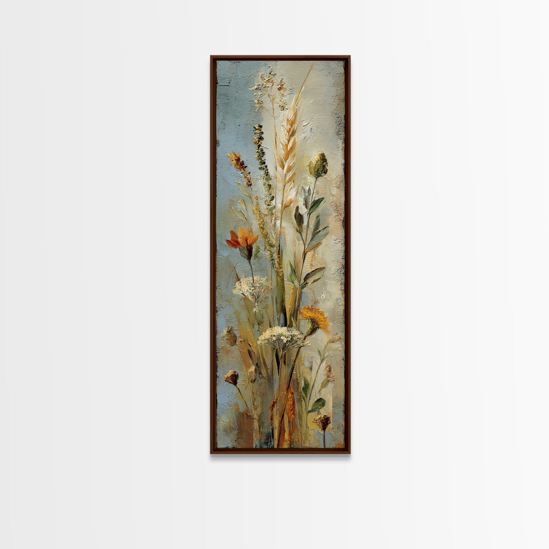 Farmhouse Kitchen Herbs Tied Canvas Print, French Country Art, Fine Art Print, Farmhouse Decor, Country, Digital Prints, FCA-1x3-25
