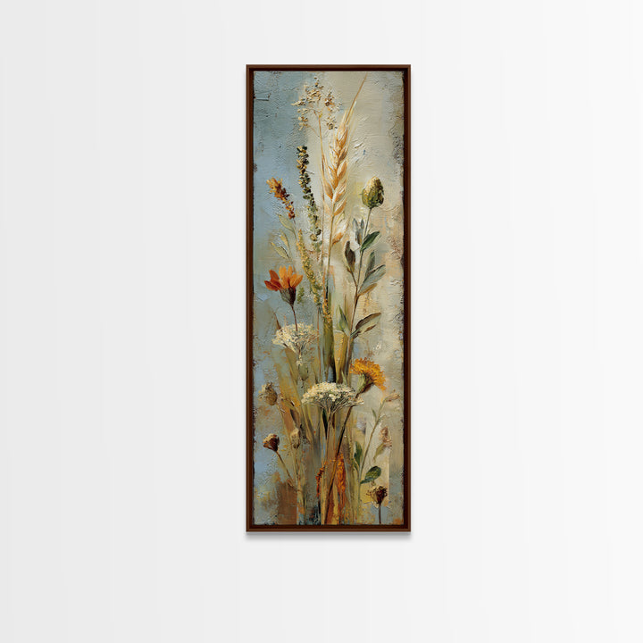 Farmhouse Kitchen Herbs Tied Canvas Print, French Country Art, Fine Art Print, Farmhouse Decor, Country, Digital Prints, FCA-1x3-25