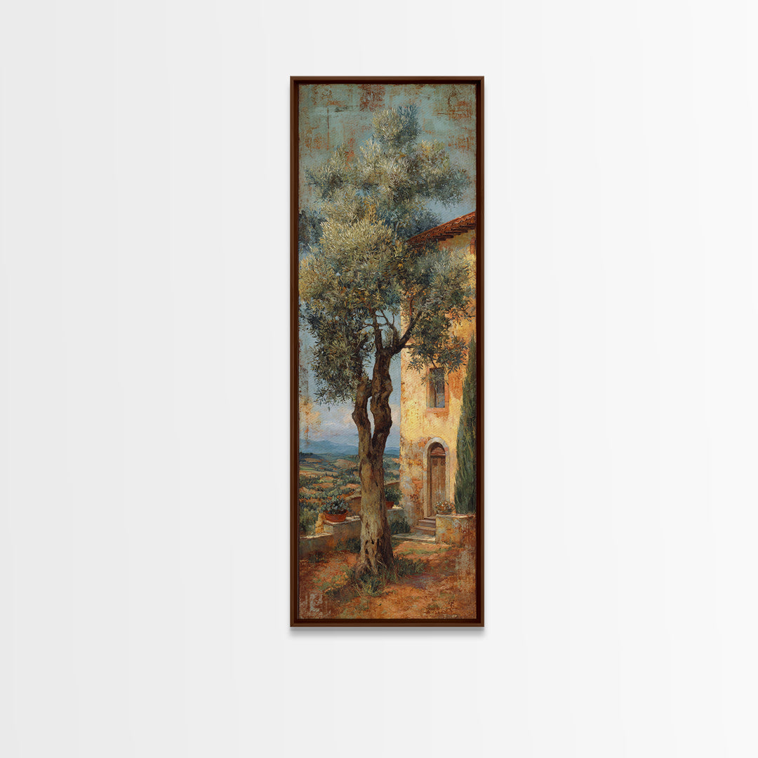 Sunlit Provence Olive Grove Canvas Print, French Country Art, Original Painting, Farmhouse Decor, Country, Coastal Wall Art, FCA-1x3-41