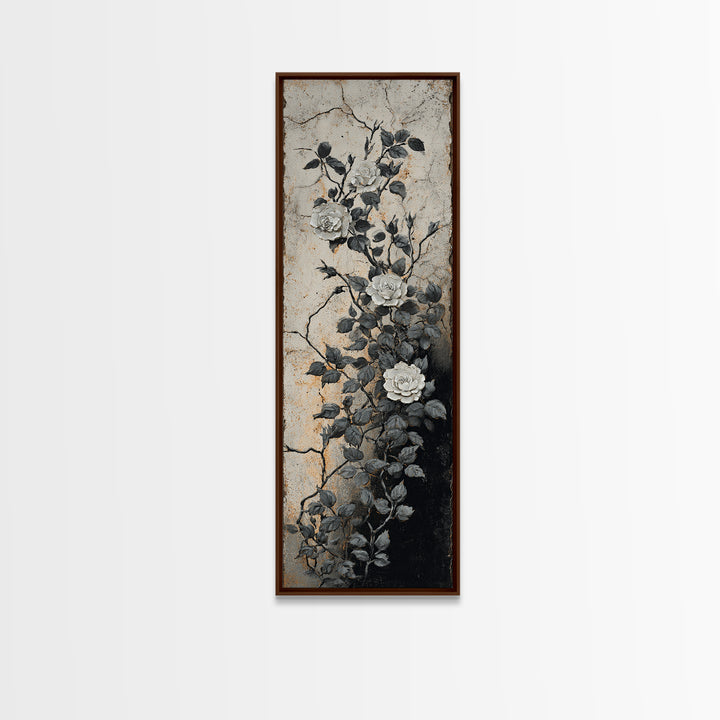 Pastoral Sheep in Rolling Countryside Framed Canvas Print, French Country Art, Floral Wall Art, Farmhouse Decor, Country, FCA-1x3-74