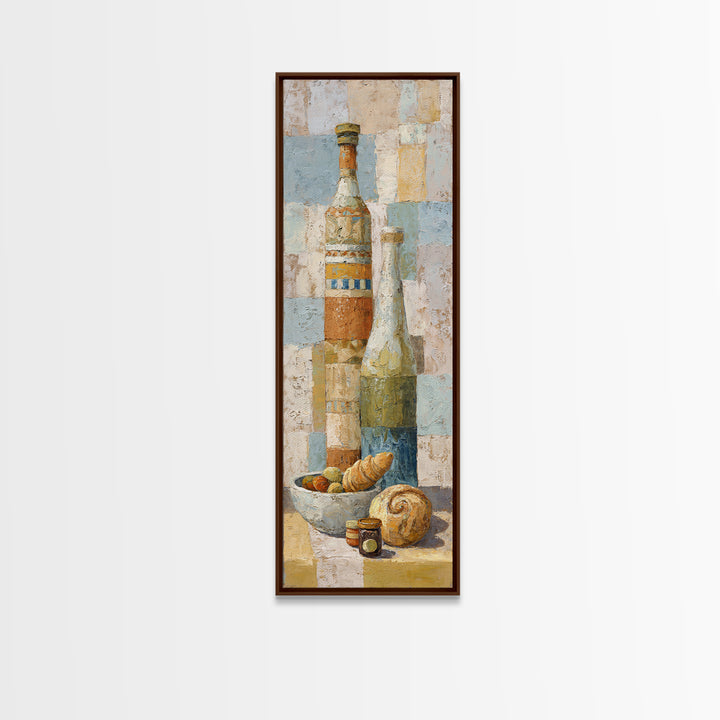 Caf Au Lait Bowl Canvas Print, French Country Art, French Country, Farmhouse Decor, Fine Art, Country, Statement Artwork, FCA-1x3-94