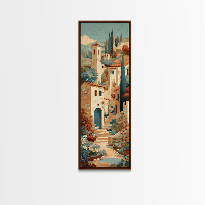 Pastoral Sheep in Rolling Countryside Canvas Print, French Country Art, Farmhouse Wall Art, Farmhouse Decor, Fine Art, Country, FCA-1x3-98