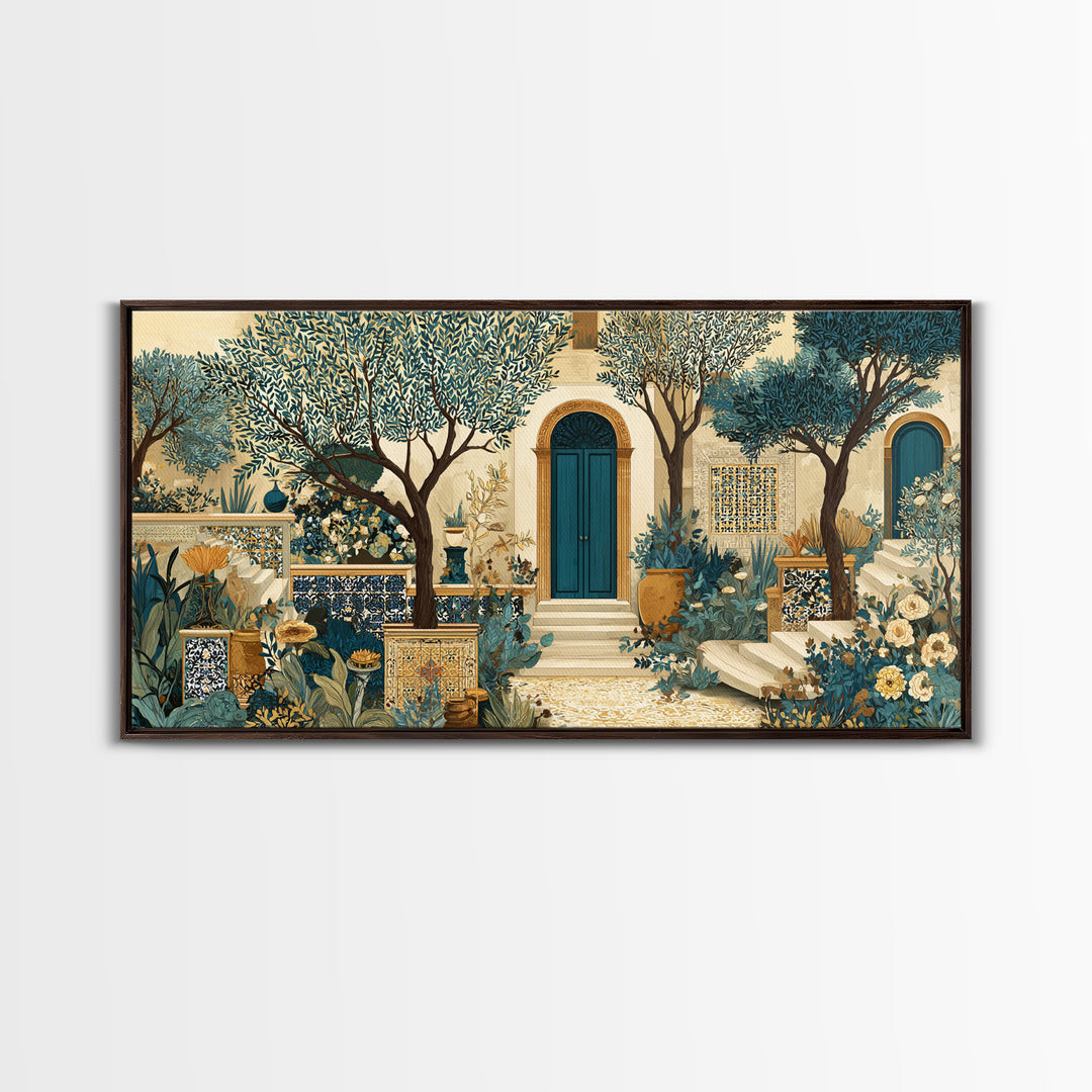 Sunlit Provence Olive Grove Canvas Print, French Country Art, Luxury Decor, Farmhouse Decor, Fine Art, Country, Oil Painting, FCA-2x1-73