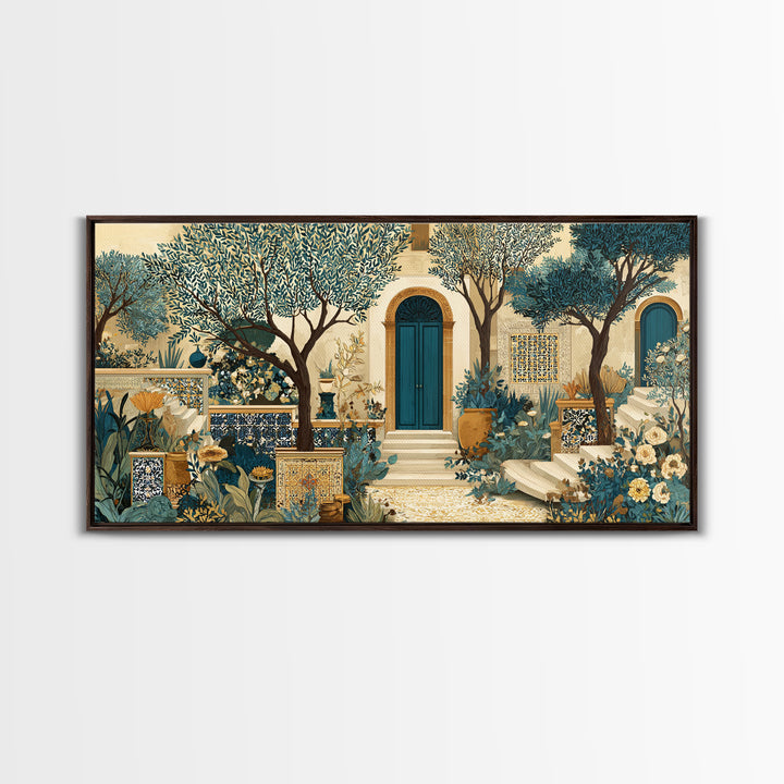 Sunlit Provence Olive Grove Canvas Print, French Country Art, Luxury Decor, Farmhouse Decor, Fine Art, Country, Oil Painting, FCA-2x1-73
