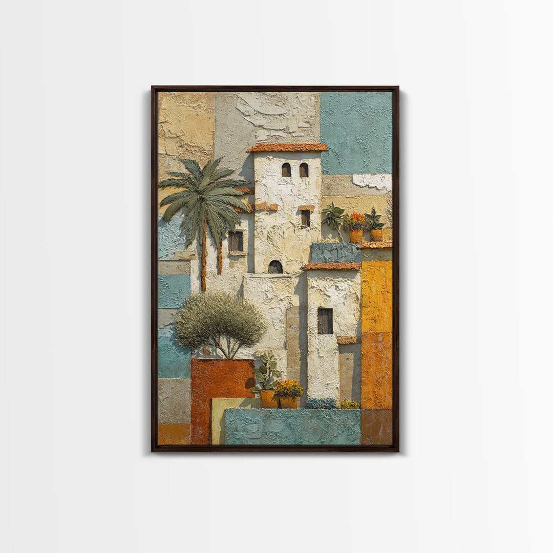 Sunlit Provence Olive Grove Framed Canvas Print, French Country Art, Neutral Decor, Farmhouse Decor, Fine Art, Country, FCA-2x3-13