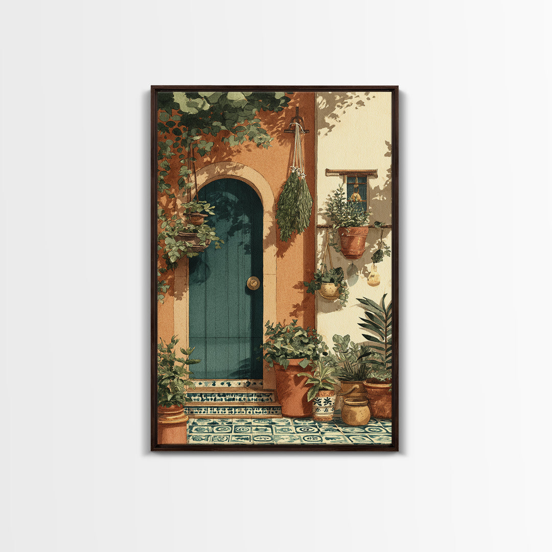 Farmhouse Kitchen Herbs Tied Canvas Print, French Country Art, Fine Art Print, Farmhouse Decor, Country, Digital Prints, FCA-2x3-45