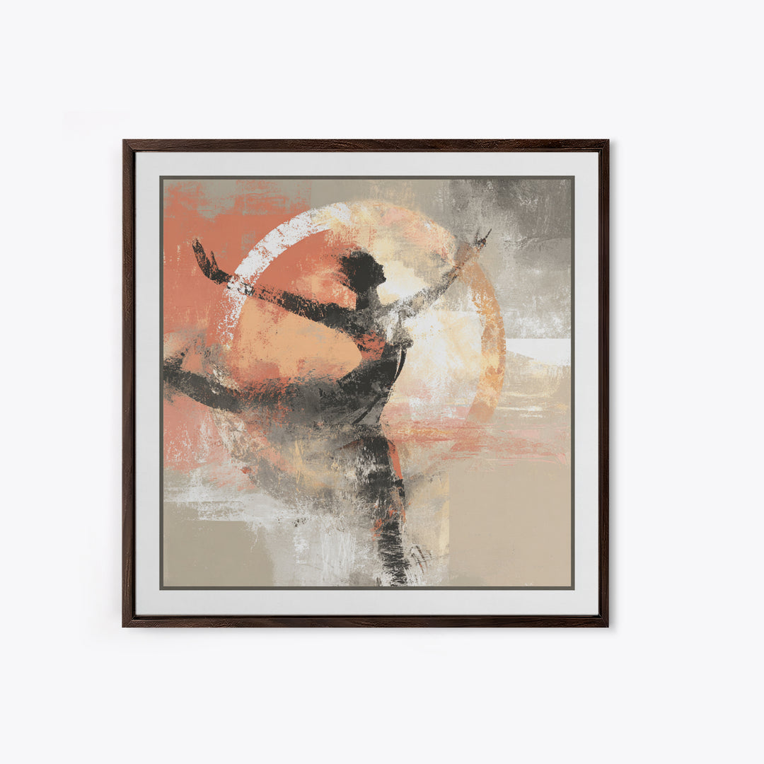 Abstract Human Figure Canvas Print, Fitness Studio Art, Gym Wall Decor, Gym Decor, Fine Art, Motion, Yoga Room Decor, FSA-1x1-26