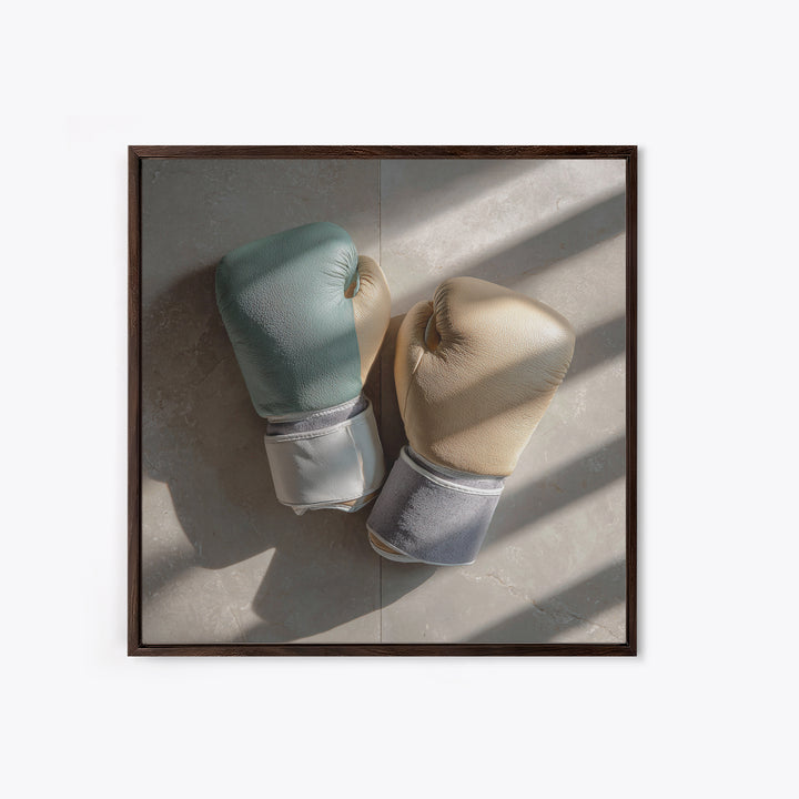Boxing Gloves Still Life Canvas Print, Fitness Studio Art, Gym Wall Decor, Gym Decor, Fine Art, Motion, Yoga Room Decor, FSA-1x1-5
