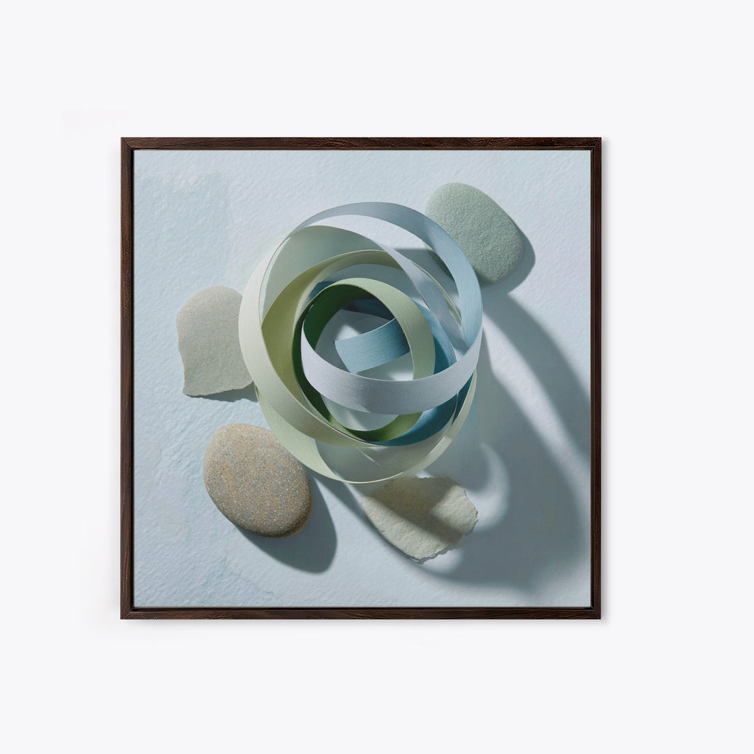Gymnast Ribbon Forming a Spiral Composition Canvas Print, Fitness Studio Art, Home Gym Wall Art, Gym Decor, Fine Art, Motion, FSA-1x1-95