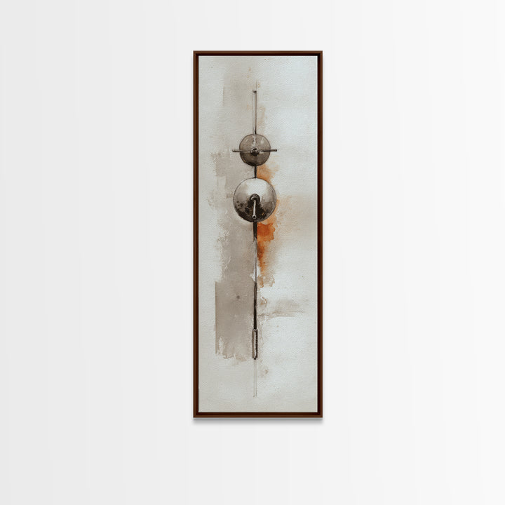 Barbell Plate Study Framed Canvas Print, Fitness Studio Art, Minimalist Art Print, Gym Decor, Fine Art, Motion, Home Decor, FSA-1x3-4