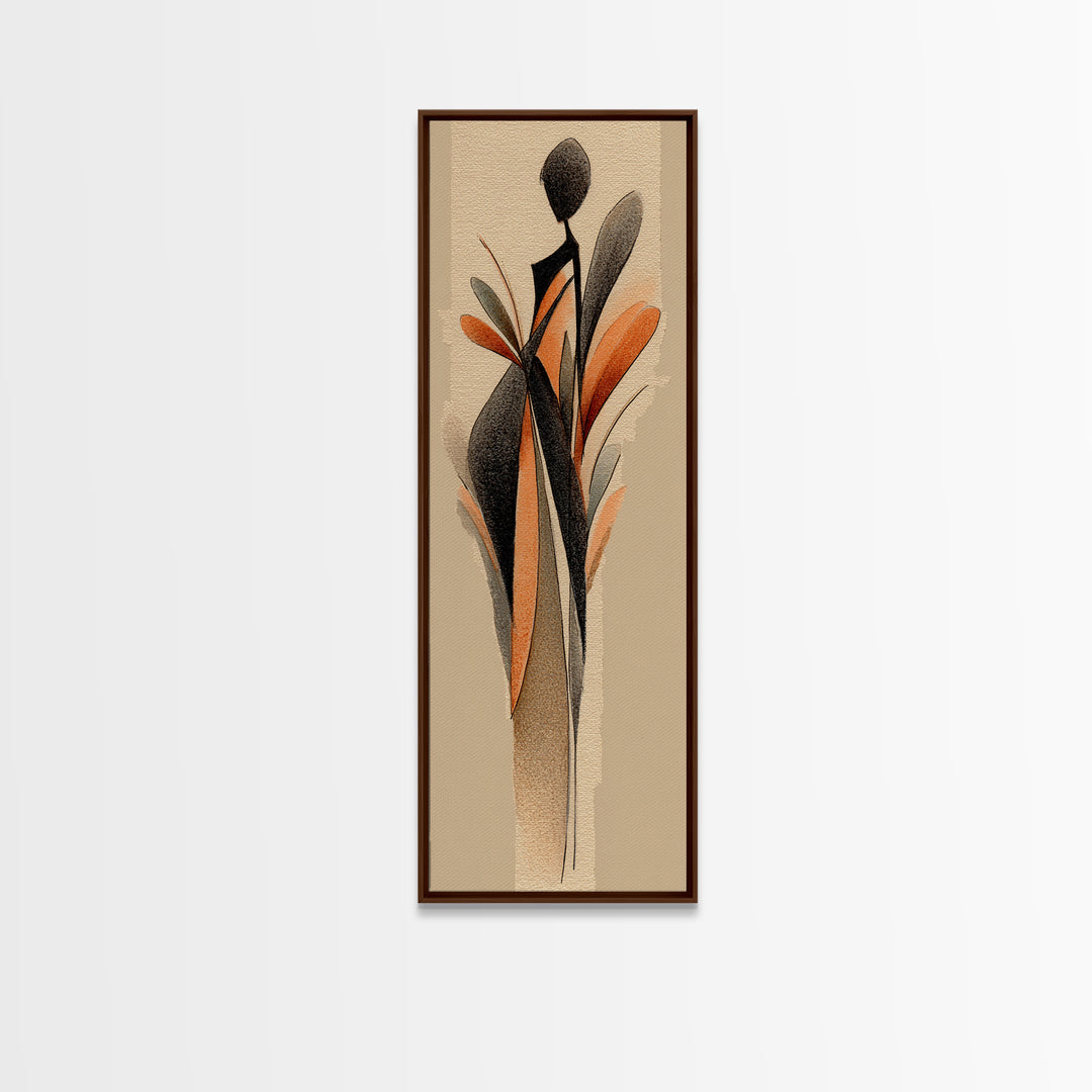 Cycling Figure in Bold Speed Lines Framed Canvas Print, Fitness Studio Art, Contemporary Art, Gym Decor, Fine Art, Motion, FSA-1x3-92