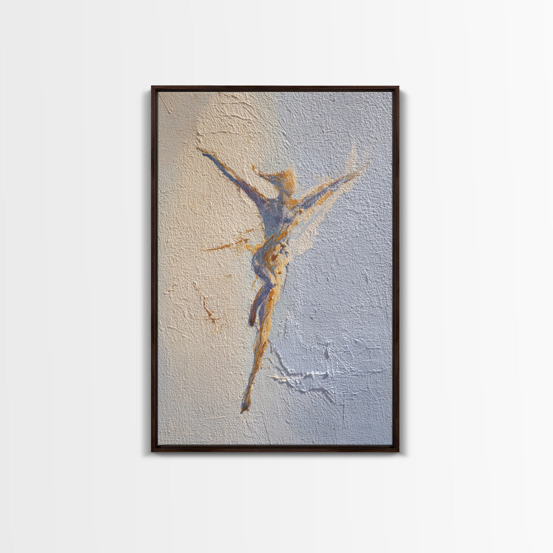 Yoga Warrior Pose Framed Canvas Print, Fitness Studio Art, Gym Wall Art, Gym Decor, Fine Art, Motion, Luxury Decor, Art Print, FSA-2x3-63